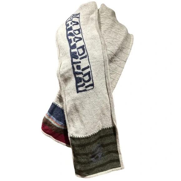 NAPAPIJRI Wool Multicolor Scarf - Picture 1 of 9